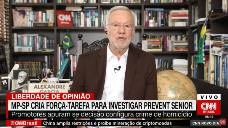 Vídeo: Alexandre Garcia é desmentido ao vivo na CNN mais uma vez