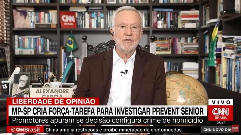Após defender tratamento precoce contra Covid-19, Alexandre Garcia é demitido da CNN
