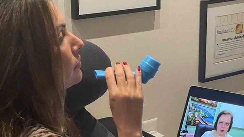 Patrícia Poeta mostra sessões de fono: ‘Evoluindo’