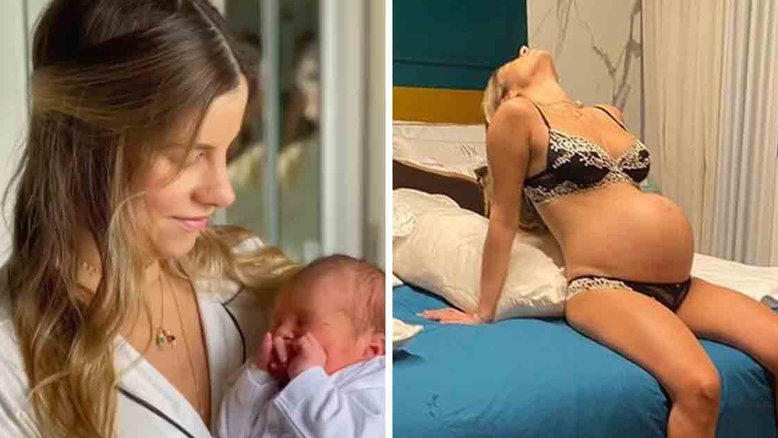 Shantal fala sobre as 48h de trabalho de parto e elogia Mateus Verdelho