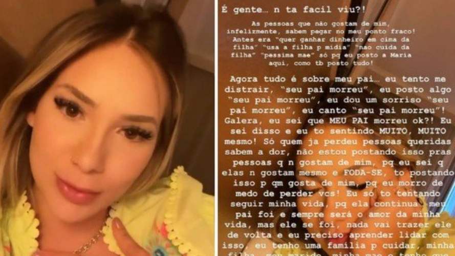 Virginia Fonseca sobre críticas a dancinha após morte do pai: 'Fod*-se'