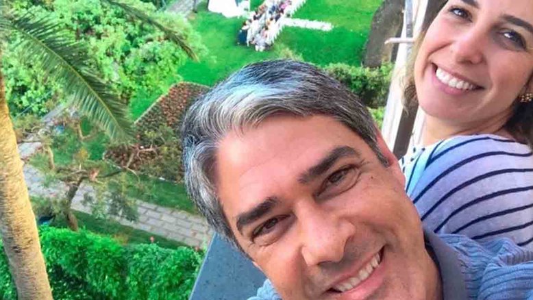 William Bonner e Natasha Dantas comemoram três anos de casados
