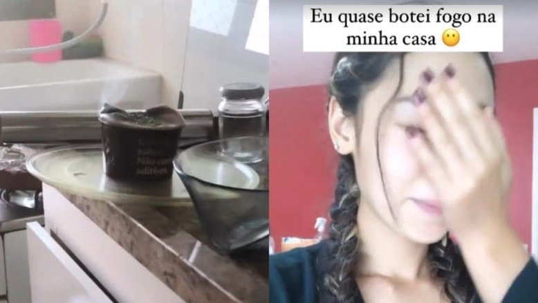 'Quase coloquei fogo em casa', diz Ana Hikari após explodir pote no micro-ondas