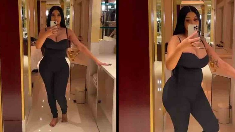 Cardi B nega lipo depois de parto e mostra curvas