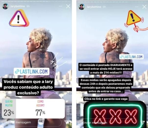 A Fazenda: Lary Bottino aproveita entrada no reality para vender conteúdo adulto 4 A Fazenda: Lary Bottino aproveita entrada no reality para vender conteúdo adulto