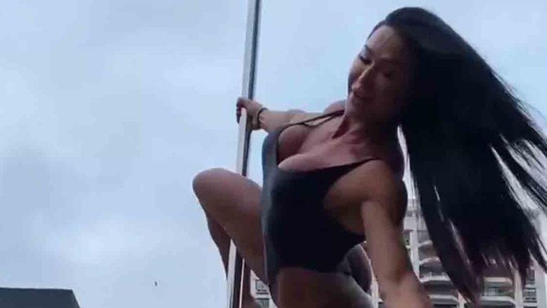 Gracyanne Barbosa encanta com vídeo de pole dance no quintal de casa
