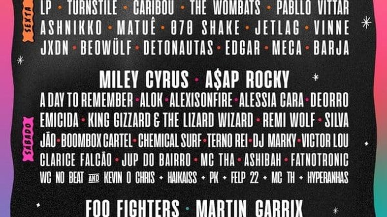 Lollapalooza 2022: Programação tem Miley Cyrus, Doja Cat, Pabllo Vittar, Emicida e Kevin O Chris