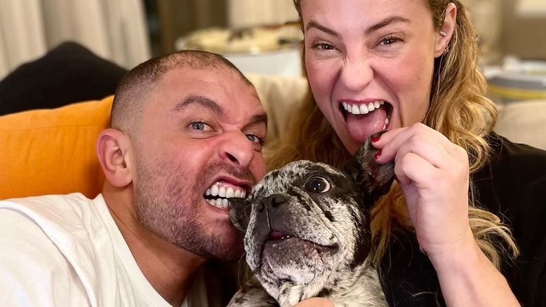 'Novo morador': Diogo Nogueira e Paolla Oliveira adotam cachorro