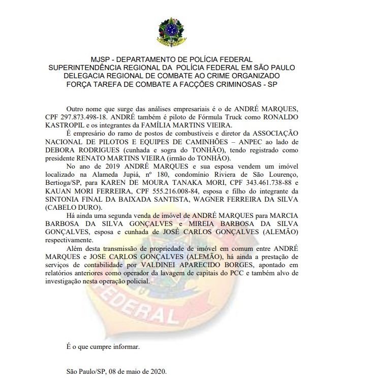 Após denunciar piloto investigado por ligação com facção, colunista sofre intimidação 4 Após denunciar piloto investigado por ligação com facção, colunista sofre intimidação