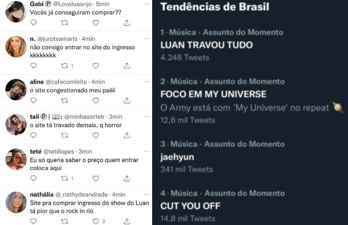 Fãs de Luan Santana 'derrubam' site de ingressos no retorno do cantor aos palcos