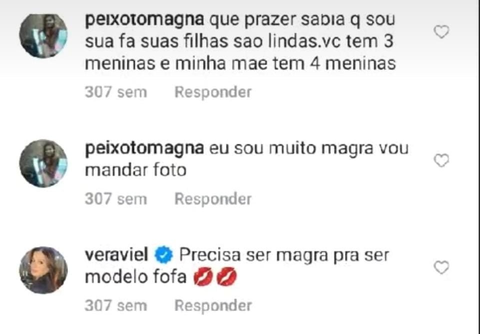Vera Viel se defende por comentar que é preciso 'ser magra para ser modelo'
