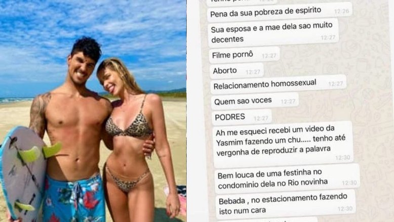 Mãe de Medina compara Yasmin Brunet a 'atriz pornô' e colunista divulga conversa