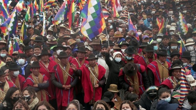 Termina marcha de 200 km liderada por Evo Morales em apoio a governo da Bolívia