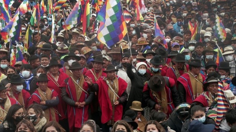 Termina marcha de 200 km liderada por Evo Morales em apoio a governo da Bolívia