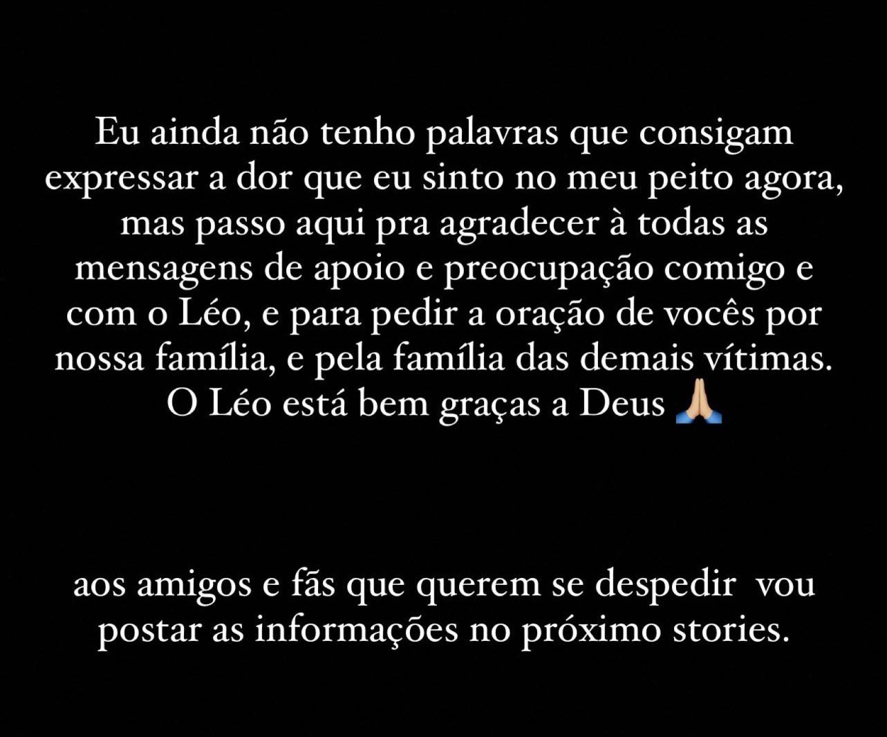 Murilo Huff lamenta morte de Marília Mendonça e fala sobre como está o filho do casal