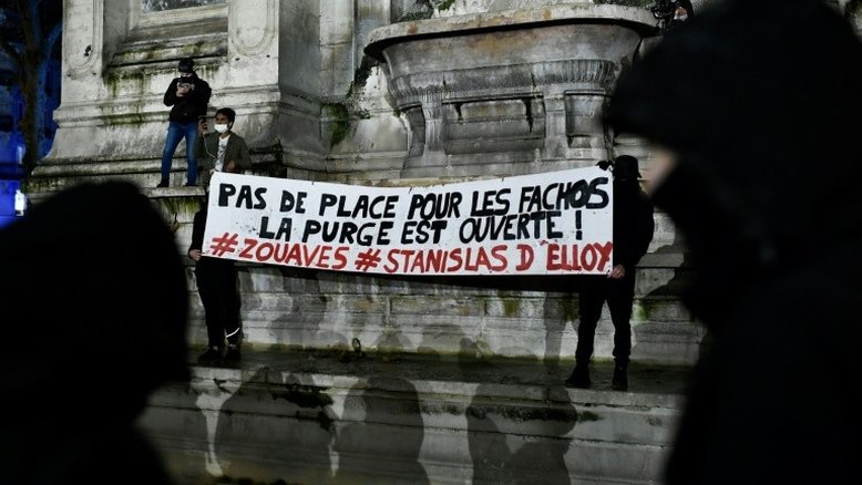 Manifestação contra a extrema direita em Paris