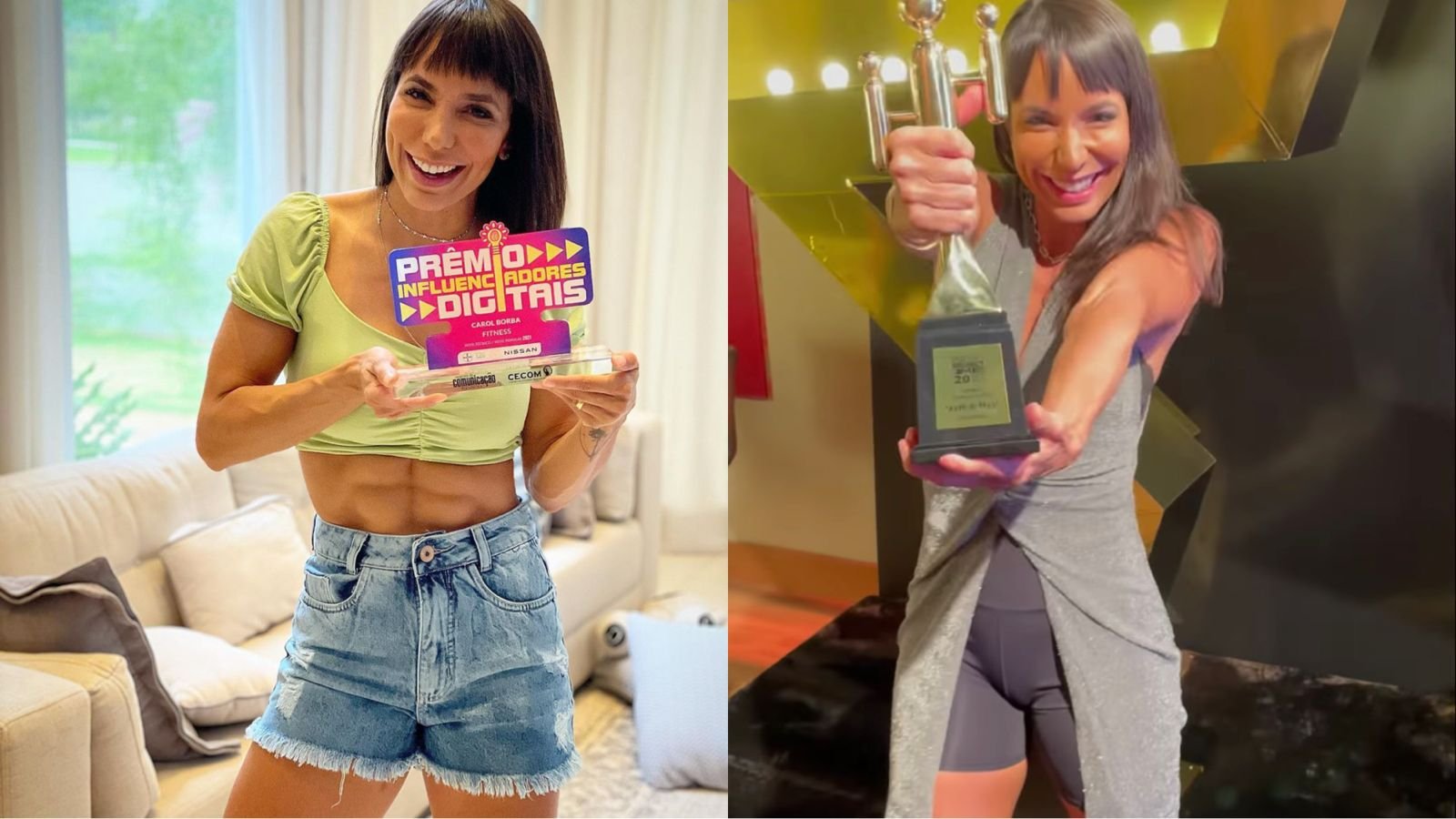 Youtuber fitness Carol Borba finaliza 2021 com duas premiações do ...