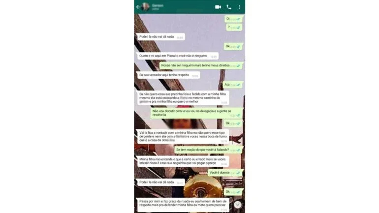 SP: Mulher denuncia vereador após receber mensagens ofensivas contra filha de 2 anos