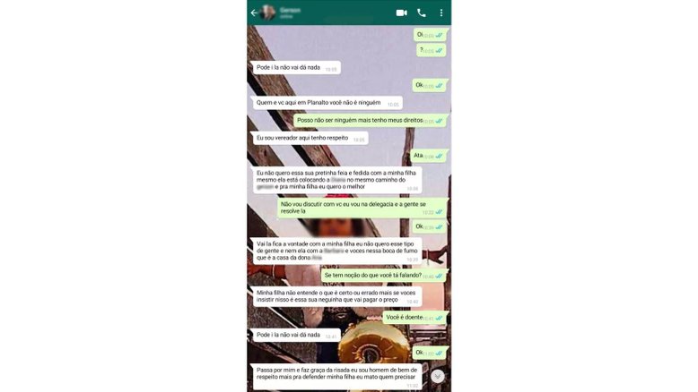 SP: Mulher denuncia vereador após receber mensagens ofensivas contra filha de 2 anos
