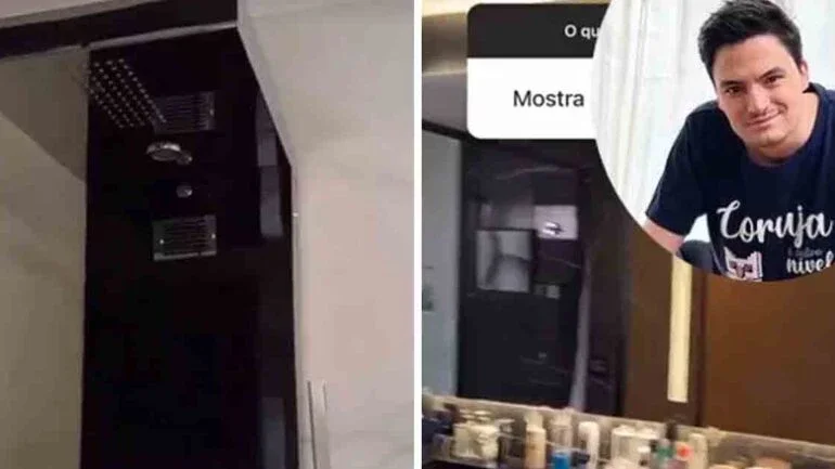 Felipe Neto viraliza ao mostrar ducha que ‘toca música e faz sauna’