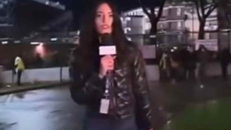 Vídeo: Jornalista é assediada ao vivo por torcedor em TV italiana