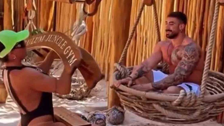 Em treino, Juju Salimeni usa namorado como peso