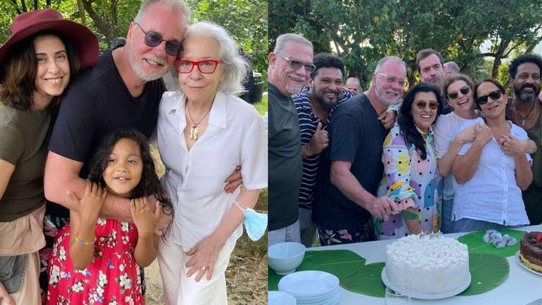 Luiz Fernando Guimarães festeja 72 anos ao lado de Fernanda Montenegro