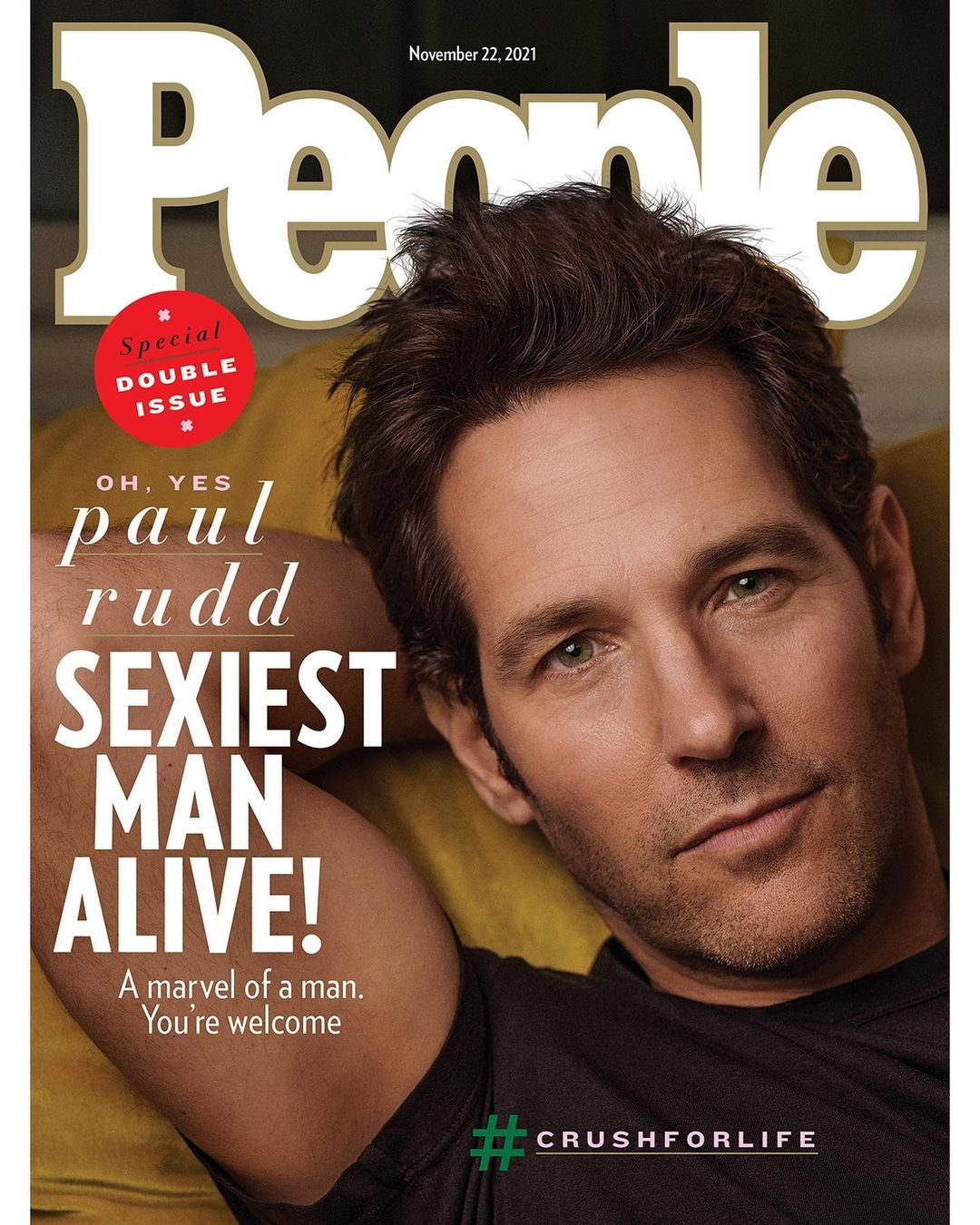 Paul Rudd é eleito o 'Homem Mais Sexy de 2021' pela revista People