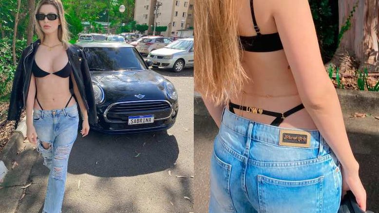 Influenciadora sai às ruas com ‘look calcinha à mostra’ e é perseguida: ‘Assustou’