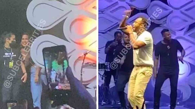 Carol Peixinho é vista em palco de Thiaguinho e rumores de romance crescem