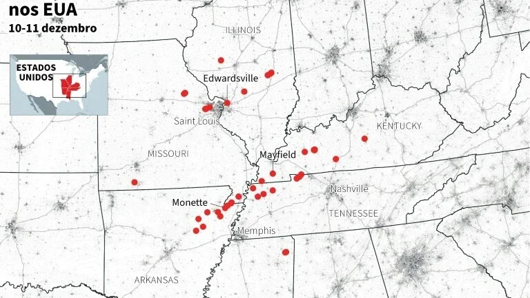 Cientistas veem com cautela vínculo entre tornados e mudanças climáticas