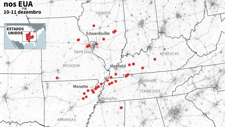 Cientistas veem com cautela vínculo entre tornados e mudanças climáticas