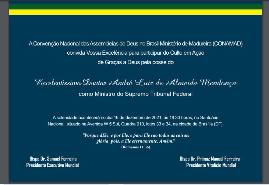 Assembleia de Deus marca o culto da vitória de Mendonça e distribui convite