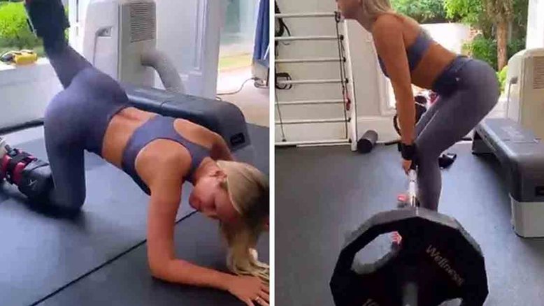 Eliana mostra treino intenso na academia e mostra boa forma