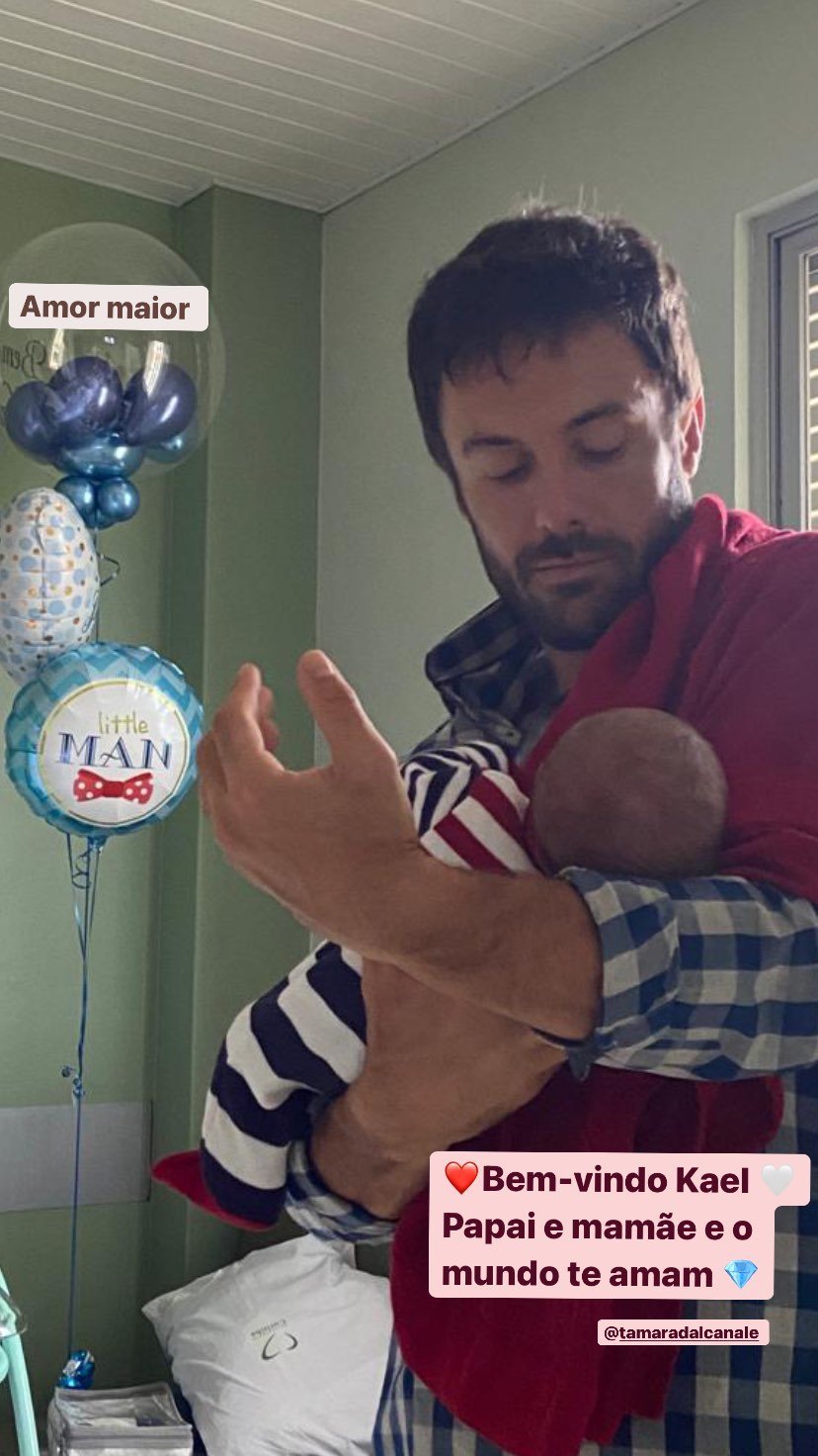 Nasce Kael, primeiro filho de Kayky Brito com Tamara Dalcanale