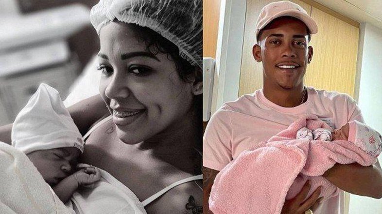 Aos 17 anos, ex-mulher de MC Poze dá à luz terceiro filho do funkeiro