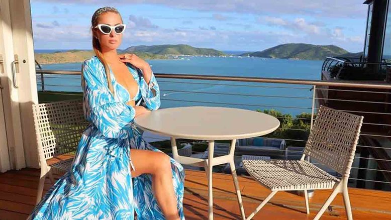 Paris Hilton curte lua de mel em ilha com diárias de R$ 158 mil