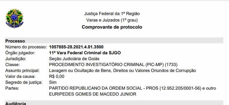 No comando do PROS, Eurípedes é denunciado por crimes na Justiça Federal