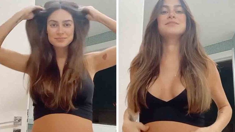 Thaila Ayala mostra forma física 11 dias após parto: ‘Barriguinha que segue’