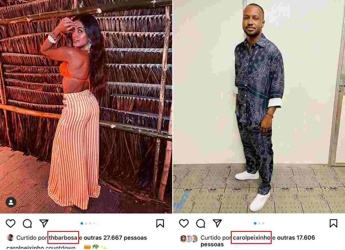 Carol Peixinho e Thiaguinho trocam likes e rumores de affair se intensificam