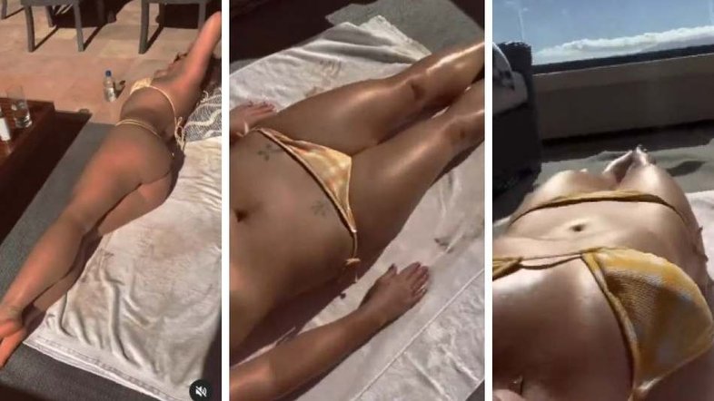 Britney Spears curte férias de biquíni e reclama de perseguição