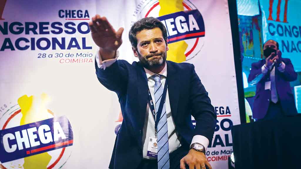 NO RASTRO Único representante do Chega na Assembleia, André Ventura comemora crescimento da ultradireita