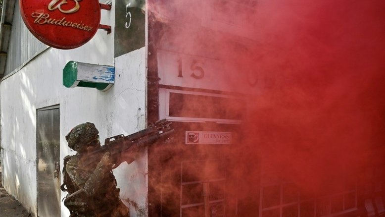 Militares de Taiwan simulam guerra urbana com a China