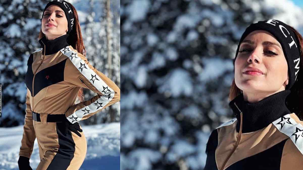 Anitta mostra habilidade no esqui; assista ao vídeo