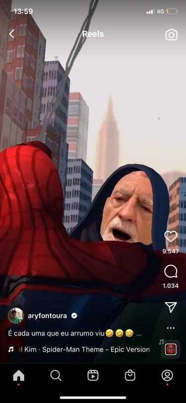 Ary Fontoura pega carona com o Homem Aranha 4 Ary Fontoura pega carona com o Homem Aranha