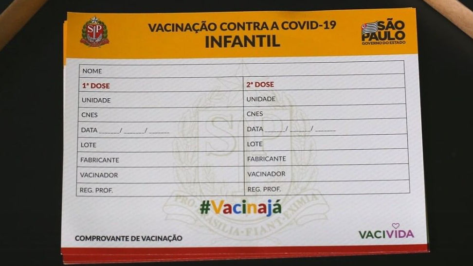 Passaporte da vacina não será exigido em volta às aulas em SP