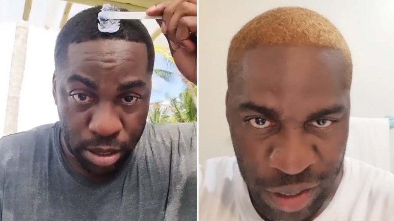Lázaro Ramos descolore o cabelo: 'Foguinho is back'