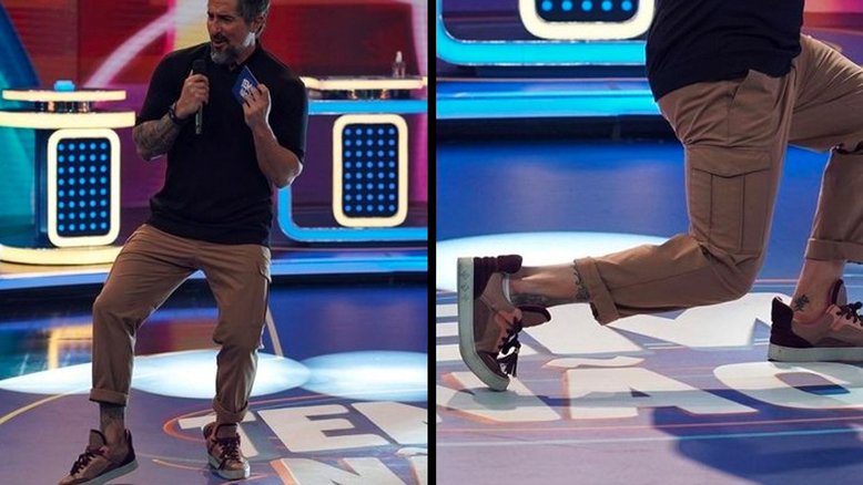 Marcos Mion apresenta o ‘Caldeirão’ com tênis de R$ 81 mil