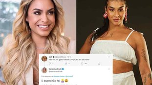 BBB22: Fã de Sarah alerta sobre Linn da Quebrada: ‘Era sua hater‘