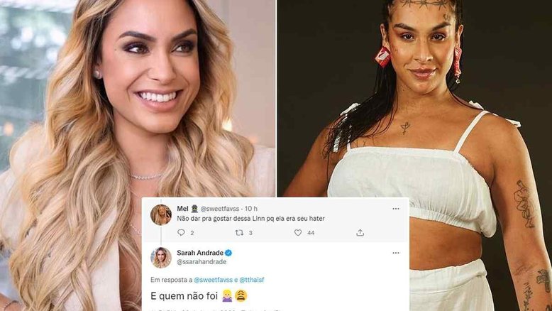 BBB22: Fã de Sarah alerta sobre Linn da Quebrada: ‘Era sua hater‘
